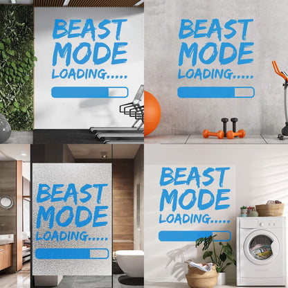 Wall Decals Paster Paper Phrase Beast Mode Loading Teen Boy Room Wall Beautification