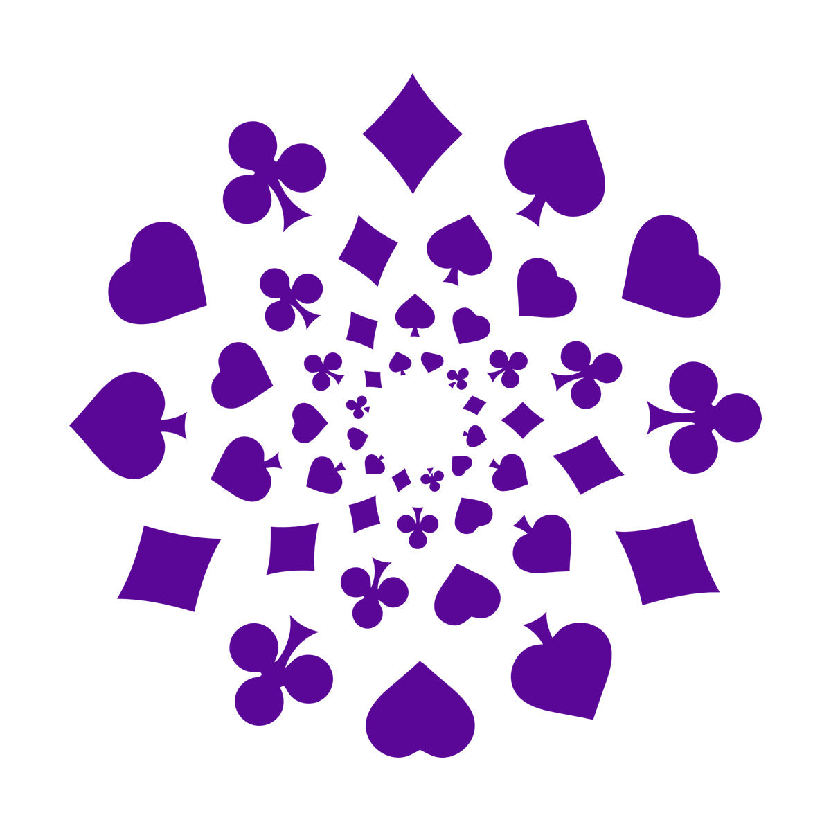 Wall Vinyl Sticker Decor Playing Card Poker Gambling Gambler Game Room Self Adhesive