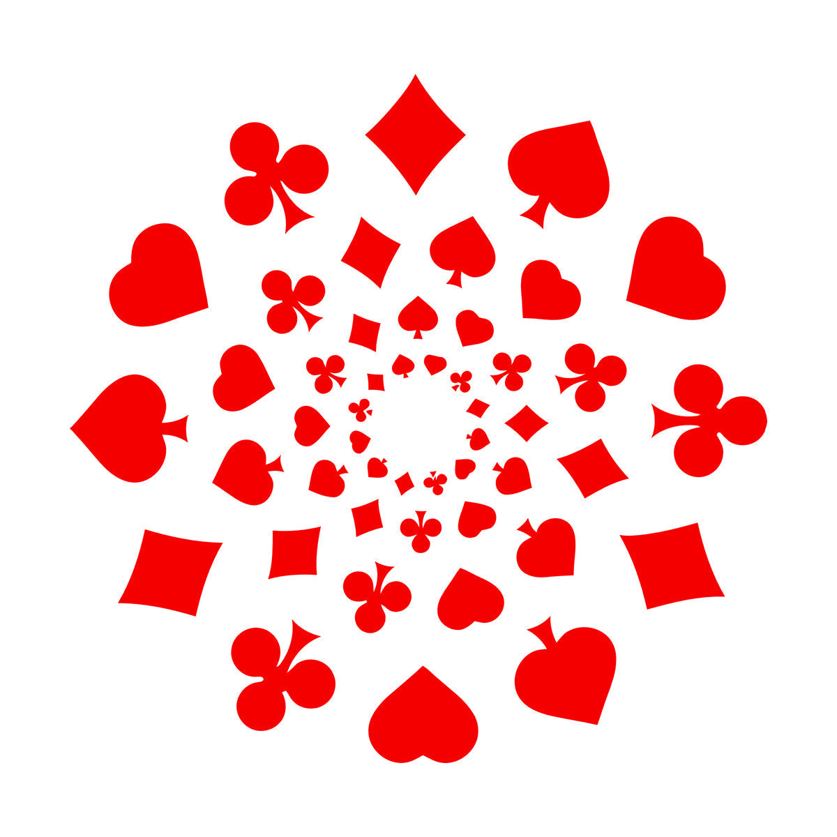 Wall Vinyl Sticker Decor Playing Card Poker Gambling Gambler Game Room Self Adhesive