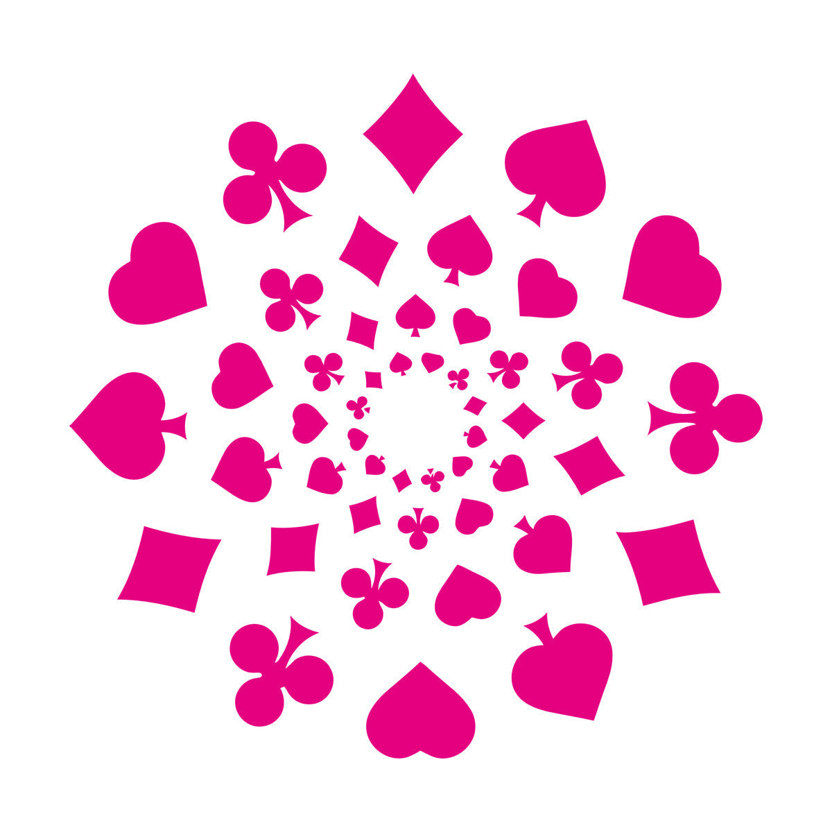 Wall Vinyl Sticker Decor Playing Card Poker Gambling Gambler Game Room Self Adhesive