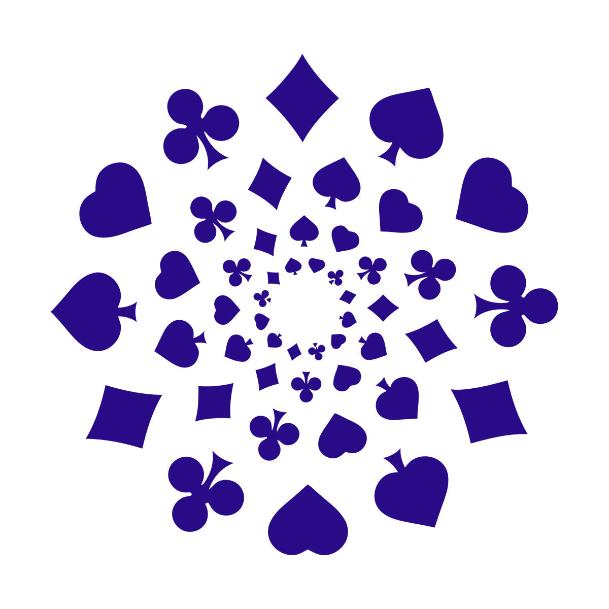 Wall Vinyl Sticker Decor Playing Card Poker Gambling Gambler Game Room Self Adhesive