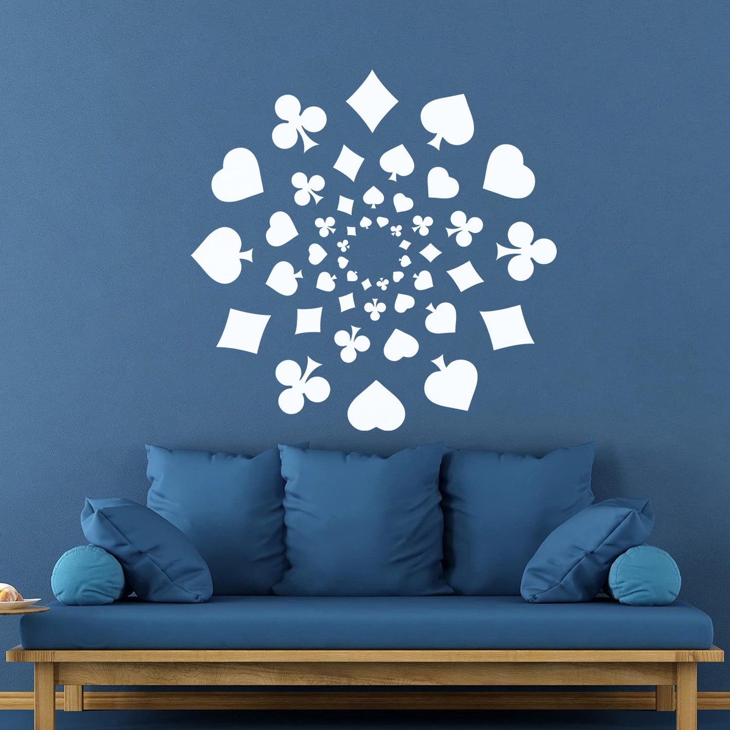 Wall Vinyl Sticker Decor Playing Card Poker Gambling Gambler Game Room Self Adhesive