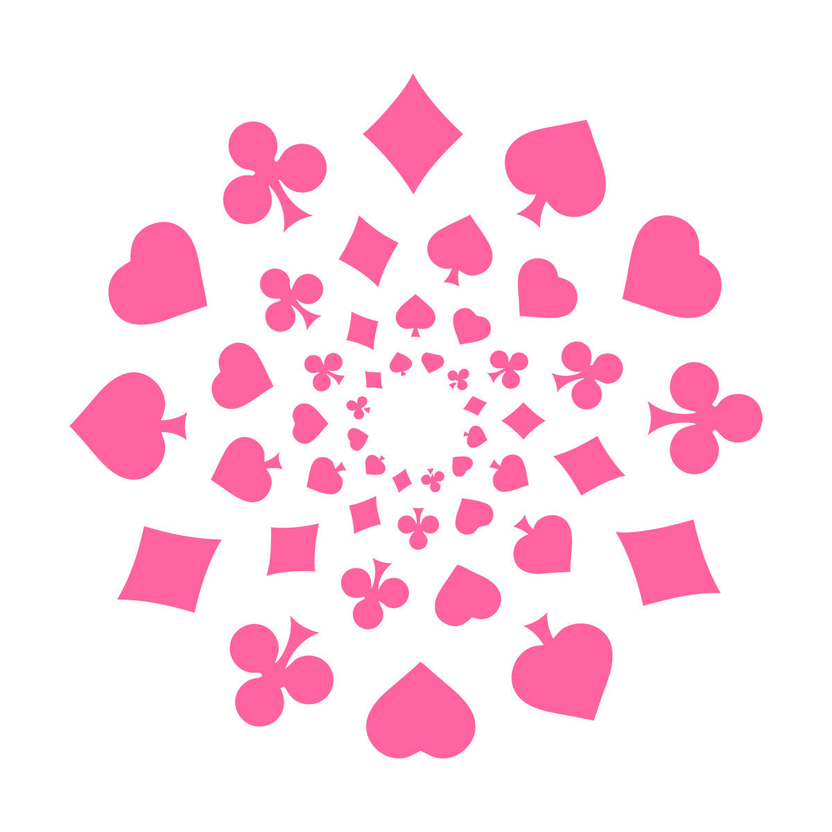 Wall Vinyl Sticker Decor Playing Card Poker Gambling Gambler Game Room Self Adhesive