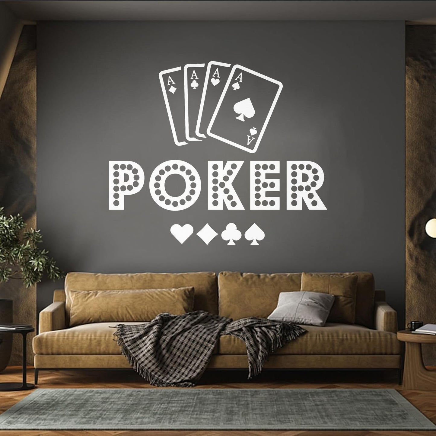 Playing Cards Poker Casino Gambling Games Fine Carving Decals Equipped With Transfer Film Kit