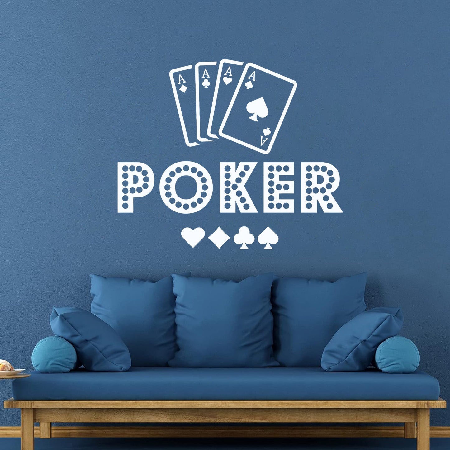 Playing Cards Poker Casino Gambling Games Fine Carving Decals Equipped With Transfer Film Kit