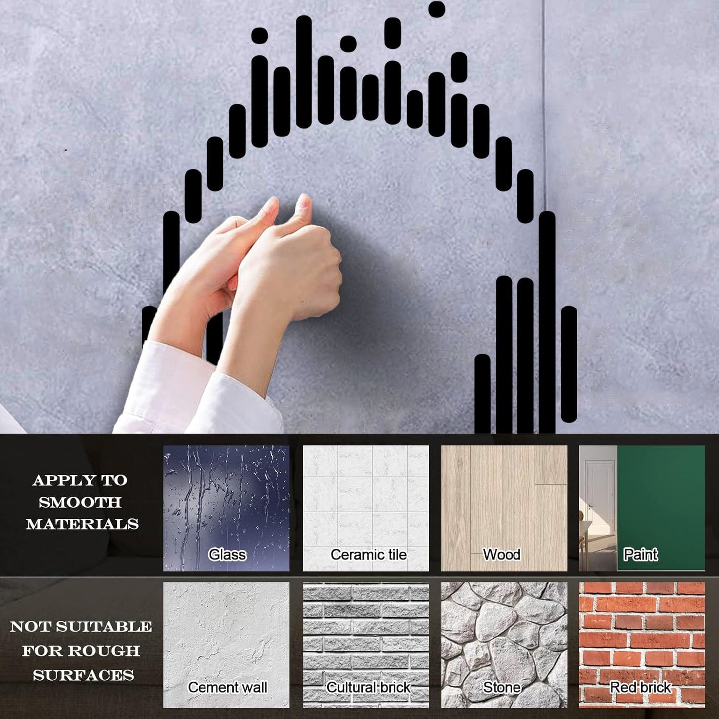 Vinyl Art Sticker Headphones Music Play Dj Teen Listen Songs Easy Installation