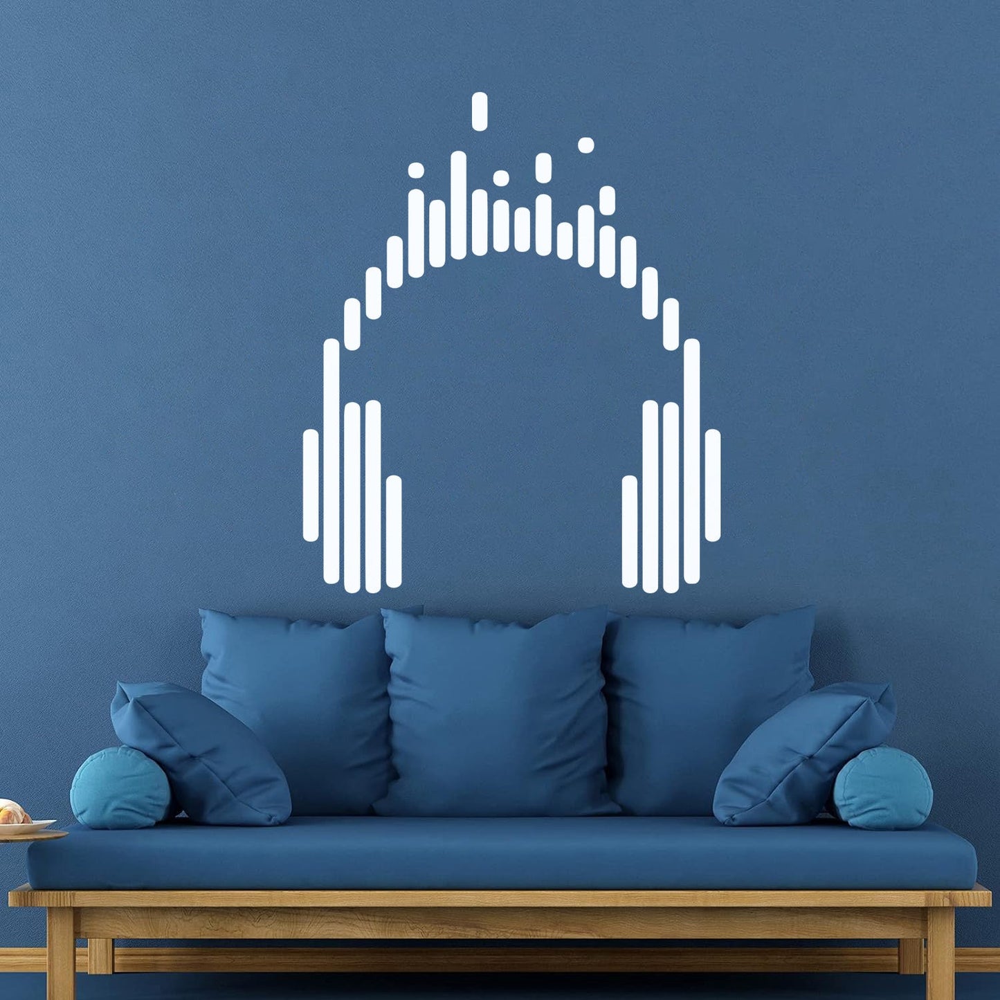 Vinyl Art Sticker Headphones Music Play Dj Teen Listen Songs Easy Installation