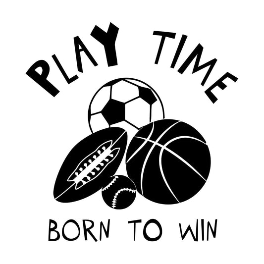 Lettering Stickers Play Time Motivation Words Logo Children'S Playroom It Won'T Fall Off