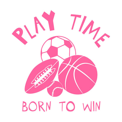 Lettering Stickers Play Time Motivation Words Logo Children'S Playroom It Won'T Fall Off