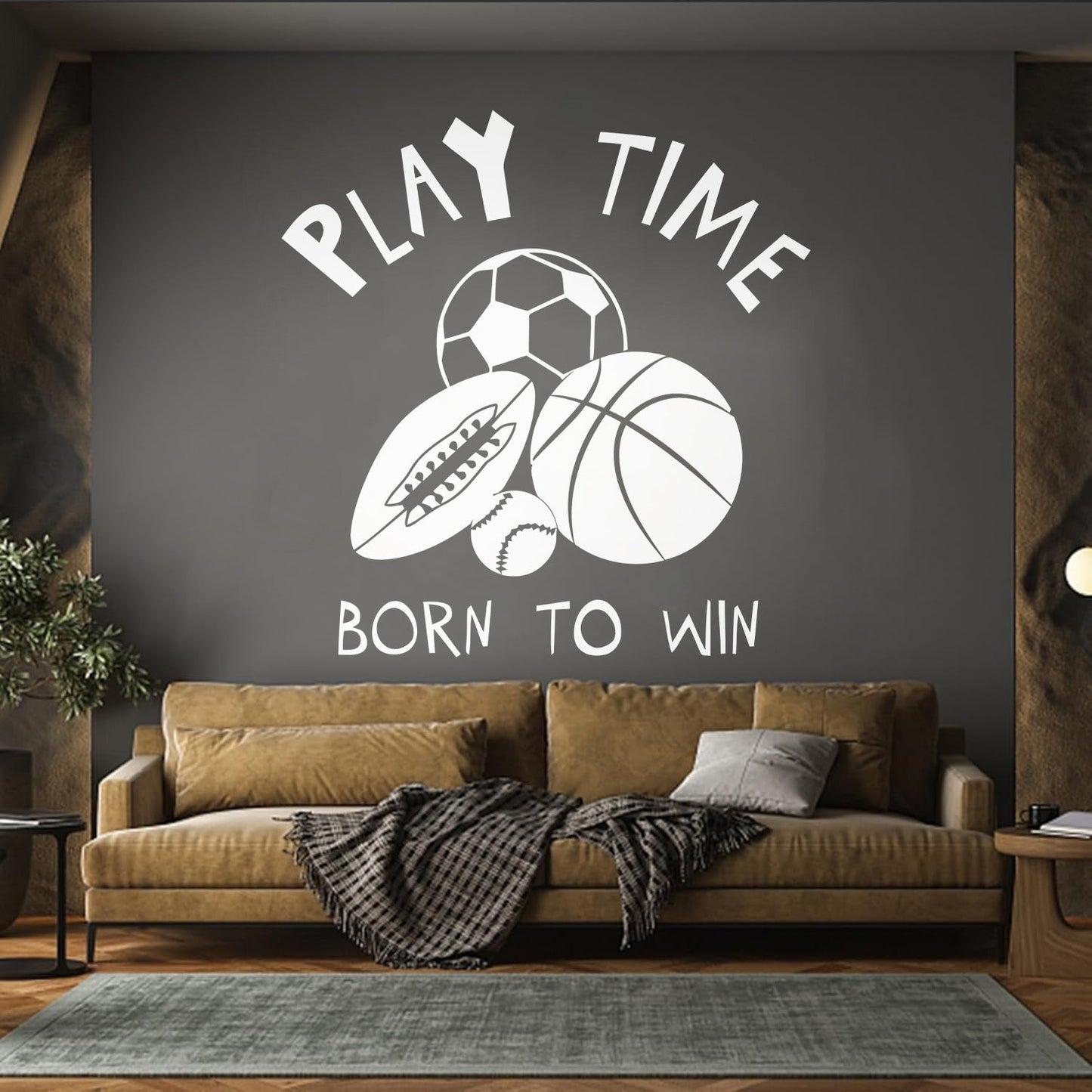 Lettering Stickers Play Time Motivation Words Logo Children'S Playroom It Won'T Fall Off