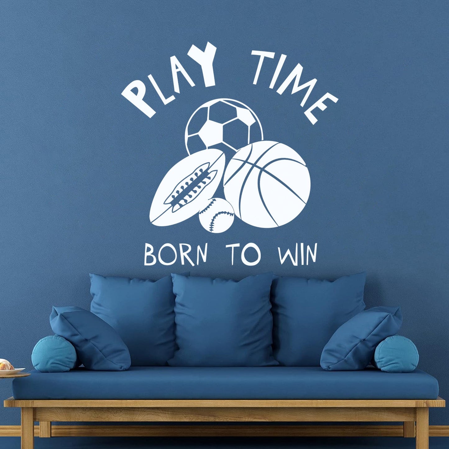 Lettering Stickers Play Time Motivation Words Logo Children'S Playroom It Won'T Fall Off