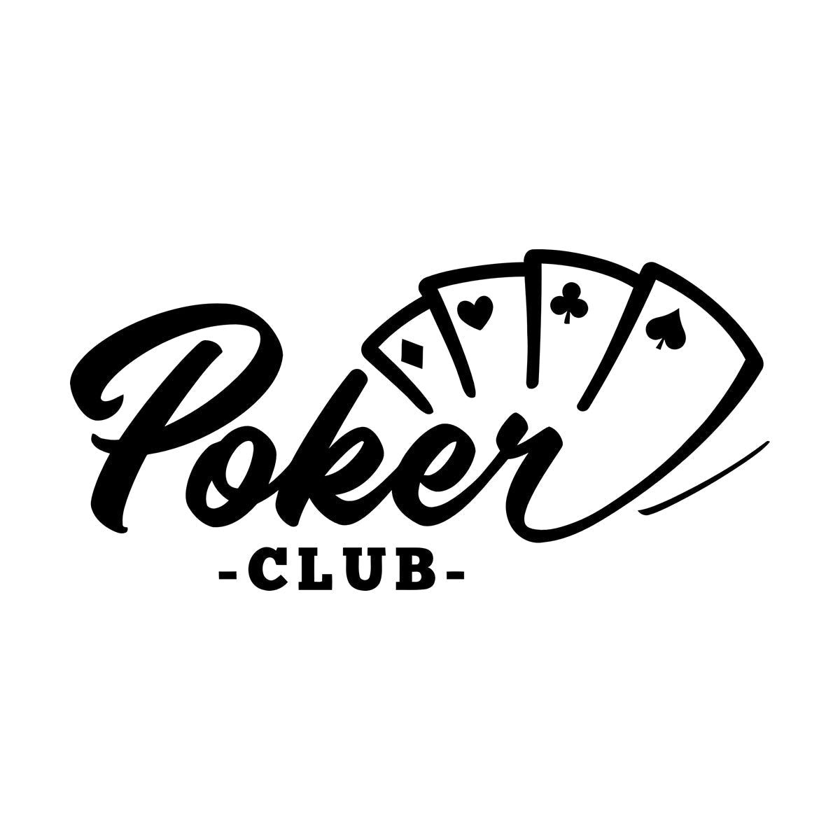 Poker Club Cards Gambling Ace Casino Wall Decals Paster Paper Personalized Customization