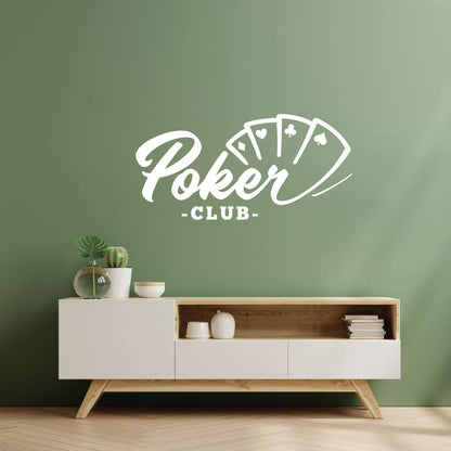 Poker Club Cards Gambling Ace Casino Wall Decals Paster Paper Personalized Customization