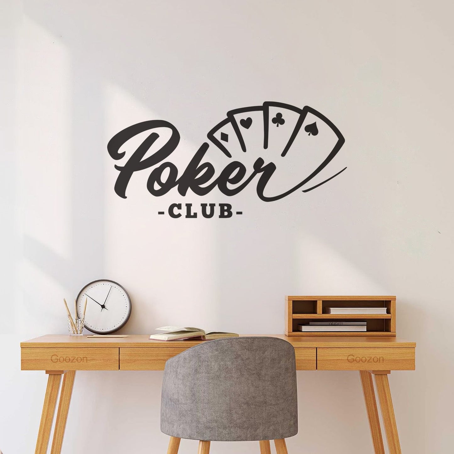 Poker Club Cards Gambling Ace Casino Wall Decals Paster Paper Personalized Customization