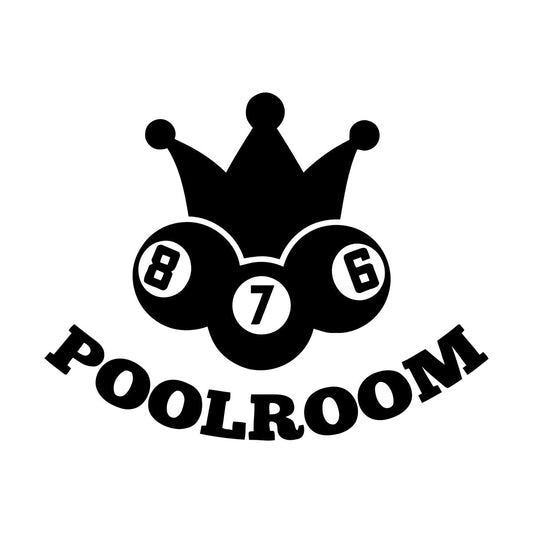 Vinyl Wall Stickers Poolroom Crown Balls Cue Billiards Hobbies Can Modify And Add Information