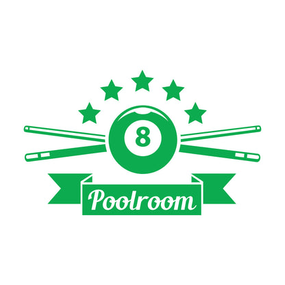 Wall Decals Professional Billiard Club Pool Playroom Art Decoration