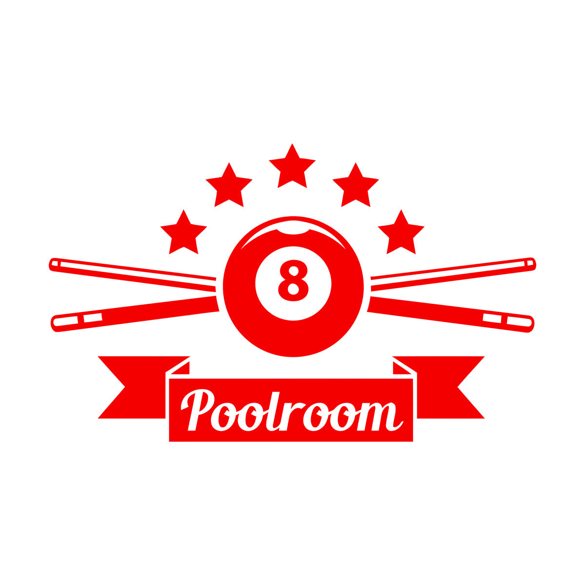 Wall Decals Professional Billiard Club Pool Playroom Art Decoration