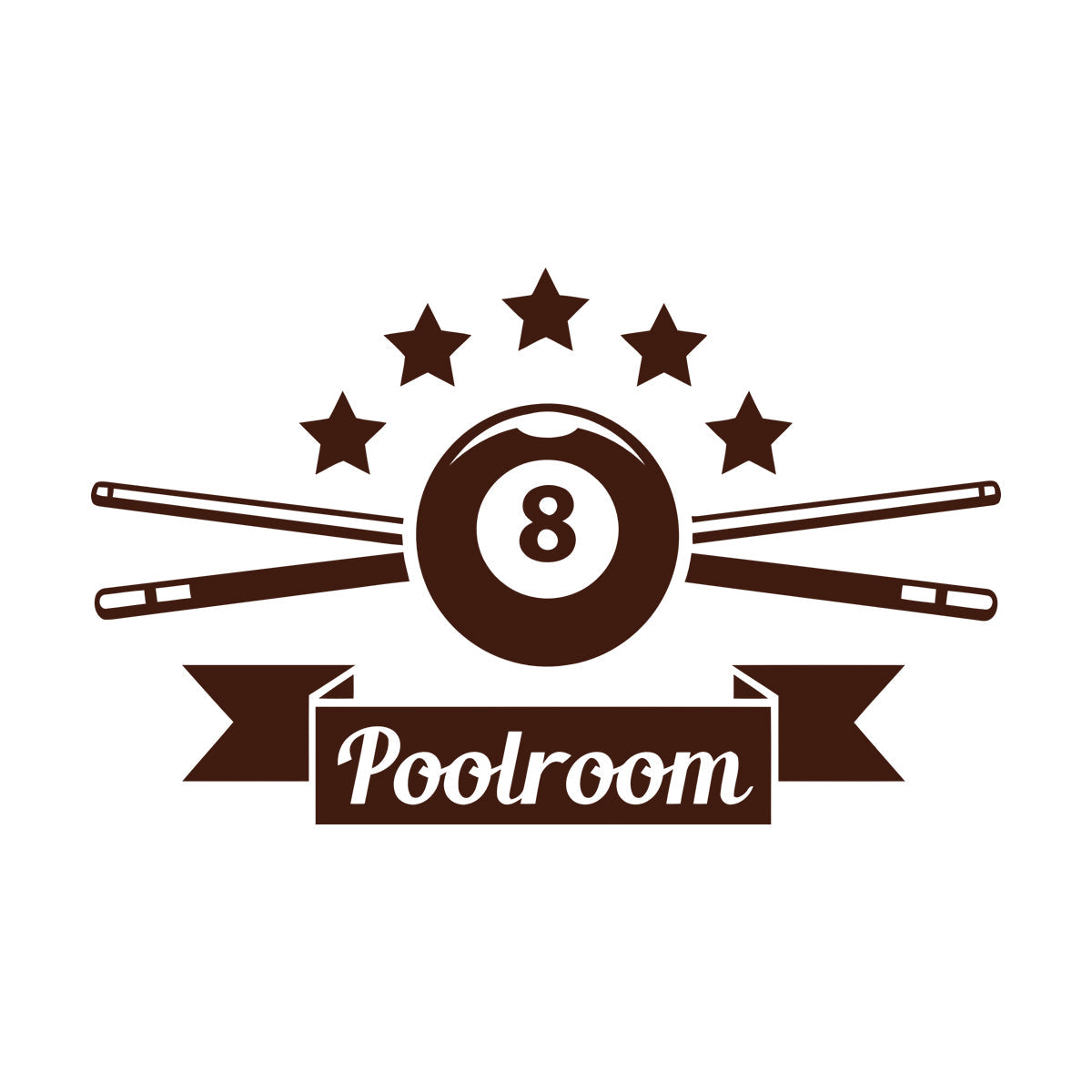 Wall Decals Professional Billiard Club Pool Playroom Art Decoration