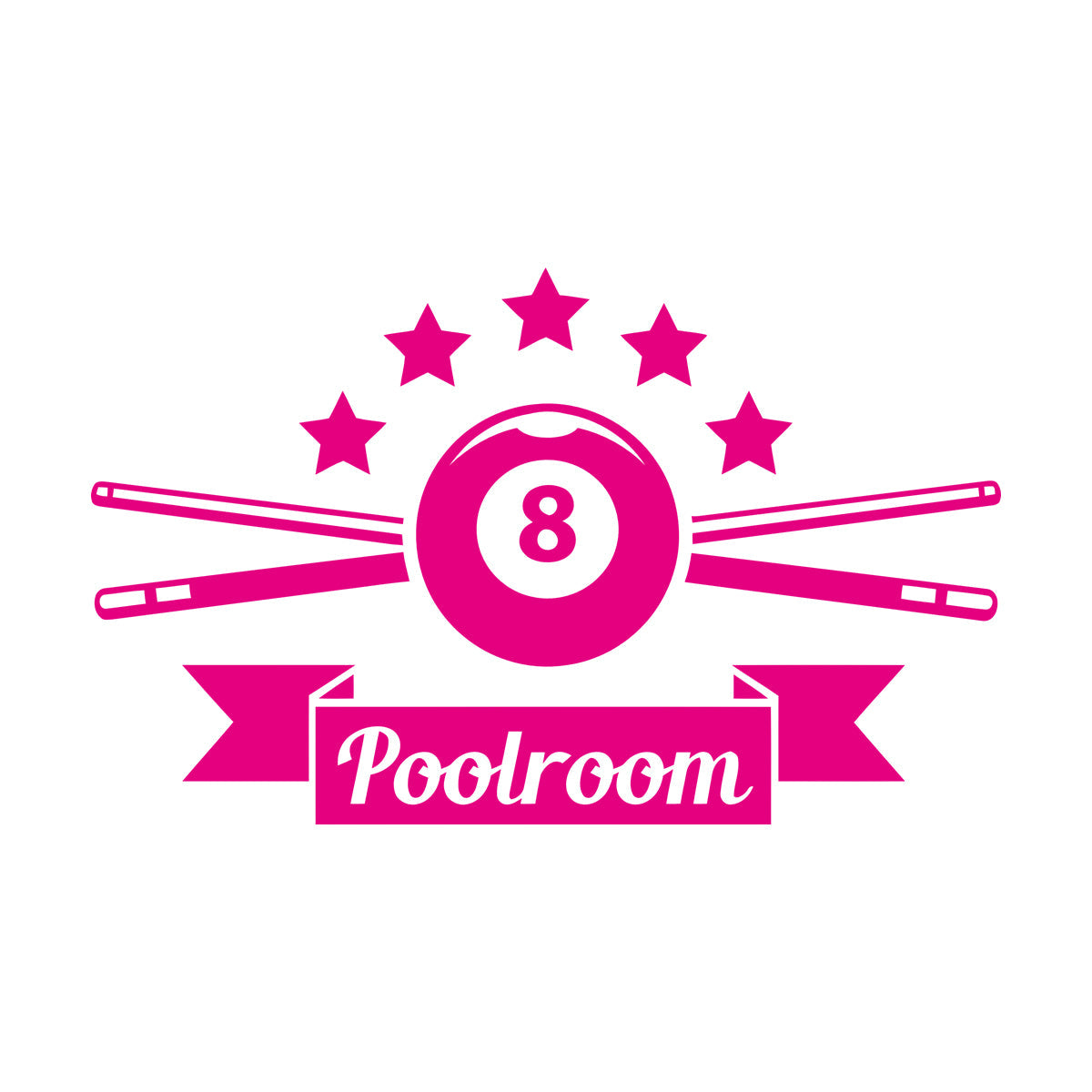 Wall Decals Professional Billiard Club Pool Playroom Art Decoration