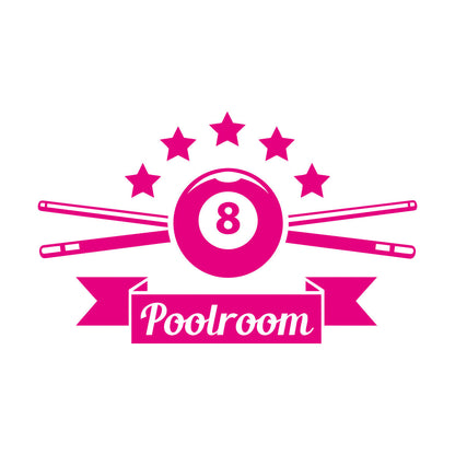 Wall Decals Professional Billiard Club Pool Playroom Art Decoration