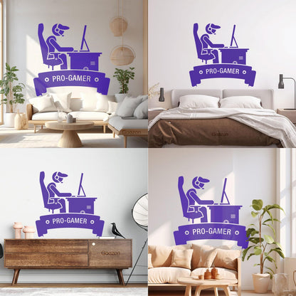 Pro Game Video Games Playroom Boys Engraving Decals Car Body Decoration