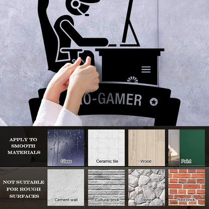 Pro Game Video Games Playroom Boys Engraving Decals Car Body Decoration