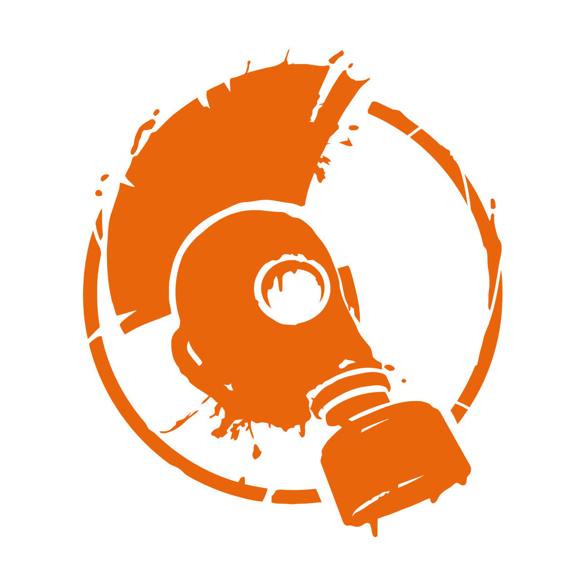 Wall Vinyl Sticker Decor Punk Style Subculture Mohawk Gas Mask Store Decoration