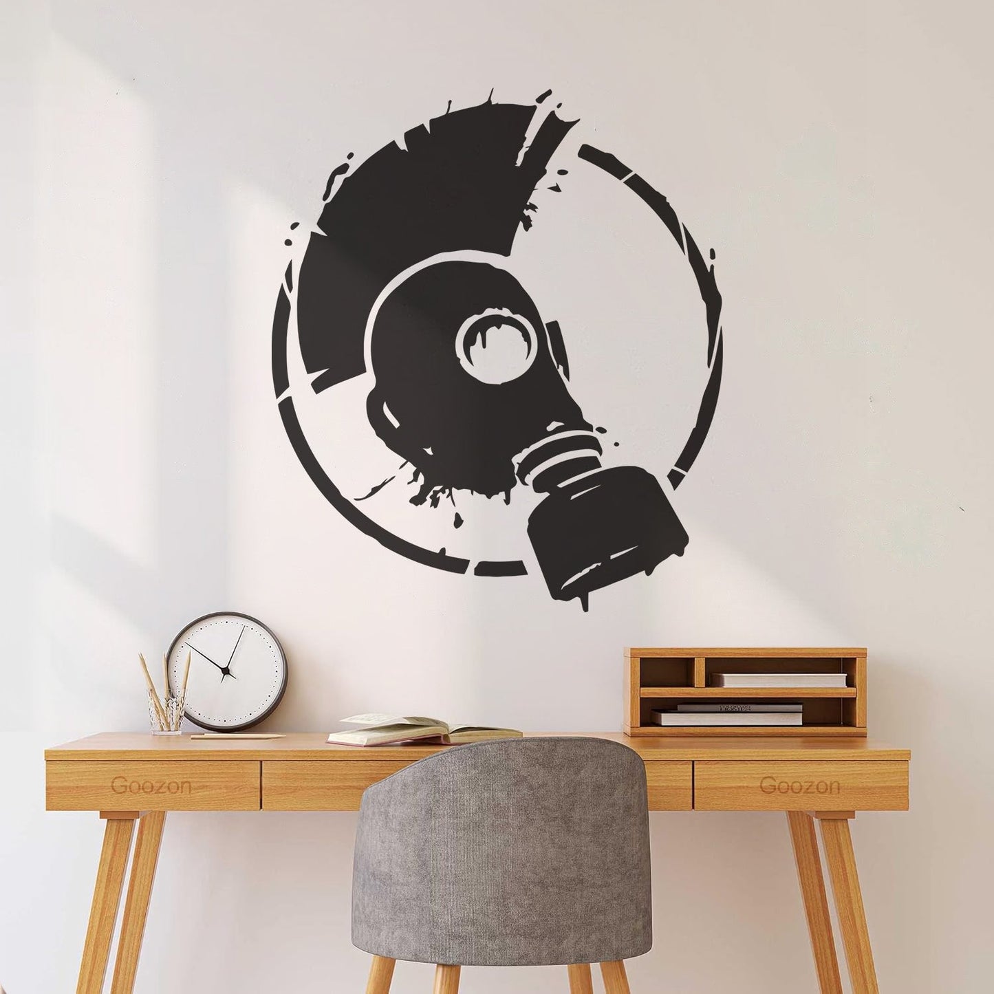 Wall Vinyl Sticker Decor Punk Style Subculture Mohawk Gas Mask Store Decoration