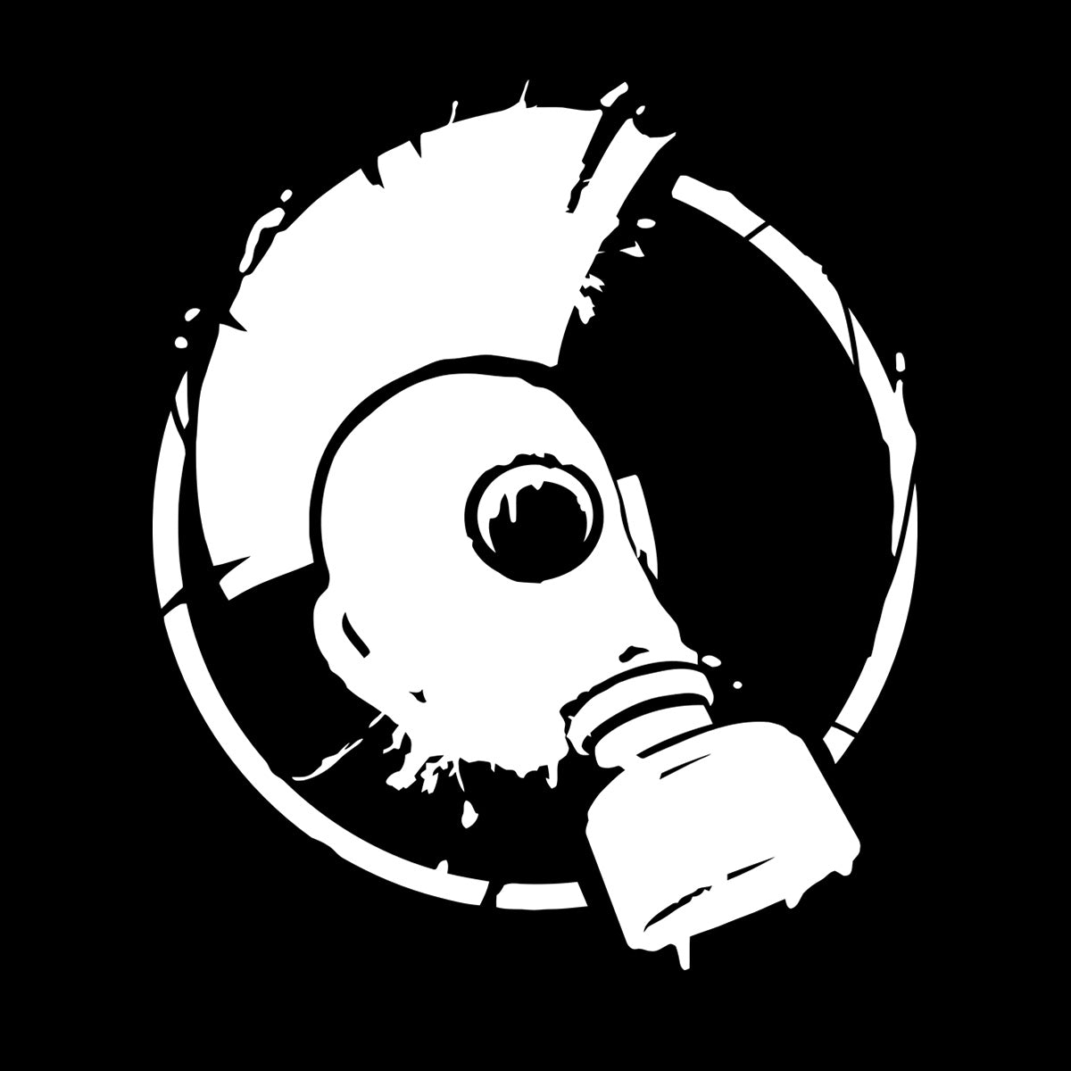 Wall Vinyl Sticker Decor Punk Style Subculture Mohawk Gas Mask Store Decoration