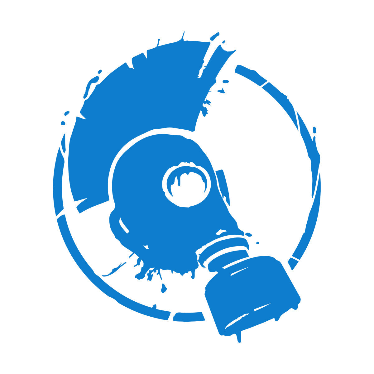 Wall Vinyl Sticker Decor Punk Style Subculture Mohawk Gas Mask Store Decoration