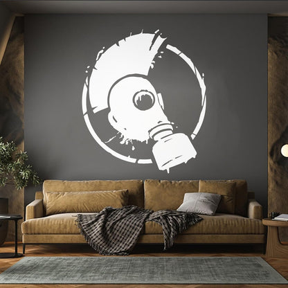 Wall Vinyl Sticker Decor Punk Style Subculture Mohawk Gas Mask Store Decoration