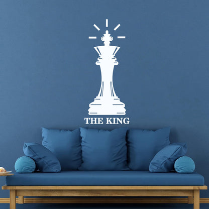 Fine Carving Stickers Queen Chess Piece The King Intellectual Game Club Tattoo Culture