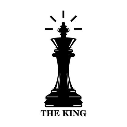 Fine Carving Stickers Queen Chess Piece The King Intellectual Game Club Tattoo Culture