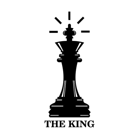 Fine Carving Stickers Queen Chess Piece The King Intellectual Game Club Tattoo Culture