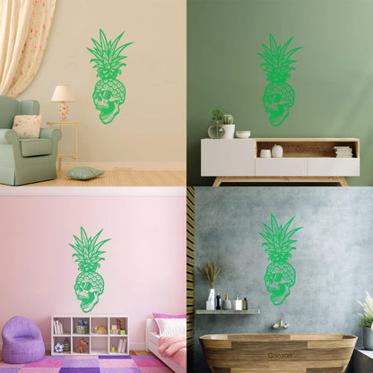 Skull Glasses Skeleton Pineapple Tropical Fruit Mural And Wall Vinyl Decal Art Decoration