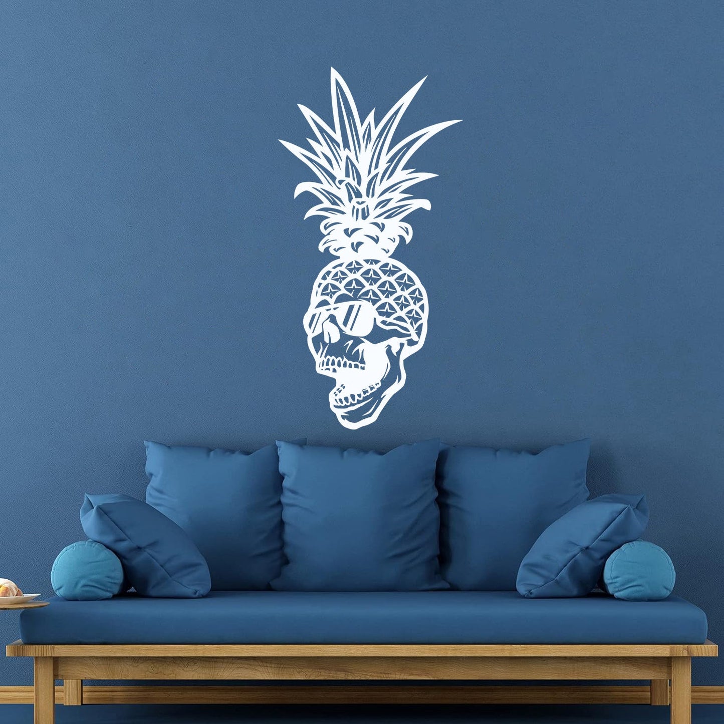 Skull Glasses Skeleton Pineapple Tropical Fruit Mural And Wall Vinyl Decal Art Decoration