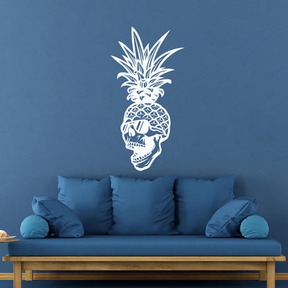 Skull Glasses Skeleton Pineapple Tropical Fruit Mural And Wall Vinyl Decal Art Decoration