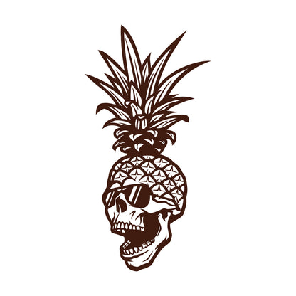 Skull Glasses Skeleton Pineapple Tropical Fruit Mural And Wall Vinyl Decal Art Decoration