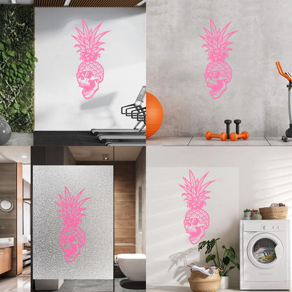 Skull Glasses Skeleton Pineapple Tropical Fruit Mural And Wall Vinyl Decal Art Decoration