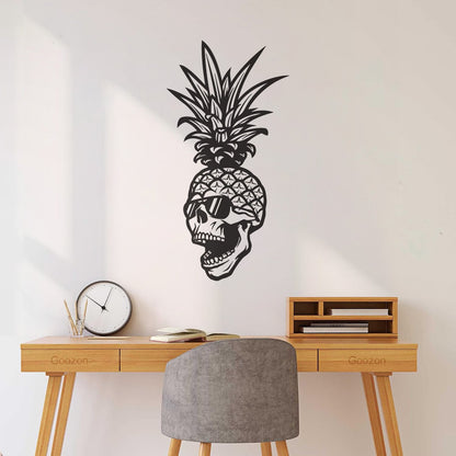 Skull Glasses Skeleton Pineapple Tropical Fruit Mural And Wall Vinyl Decal Art Decoration