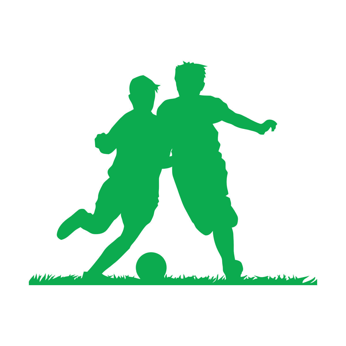 Fine Carving Stickers Soccer Boys Players Silhouette Ball Game Window Decals