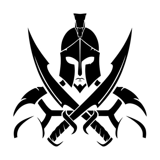 Vinyl Art Sticker Gladiator Warrior Ancient Rome Colosseum Helmet Tattoo Culture