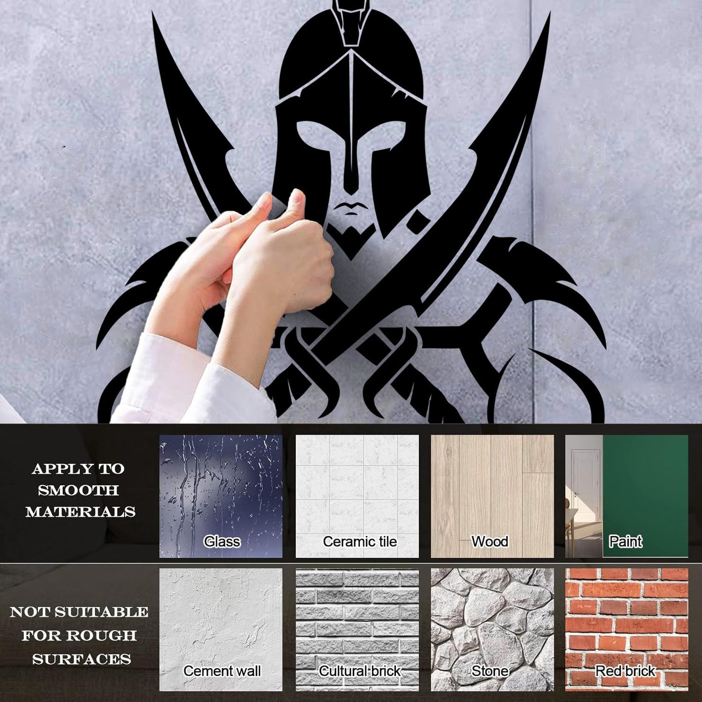 Vinyl Art Sticker Gladiator Warrior Ancient Rome Colosseum Helmet Tattoo Culture