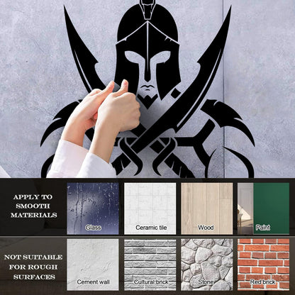 Vinyl Art Sticker Gladiator Warrior Ancient Rome Colosseum Helmet Tattoo Culture