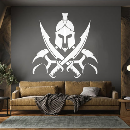 Vinyl Art Sticker Gladiator Warrior Ancient Rome Colosseum Helmet Tattoo Culture