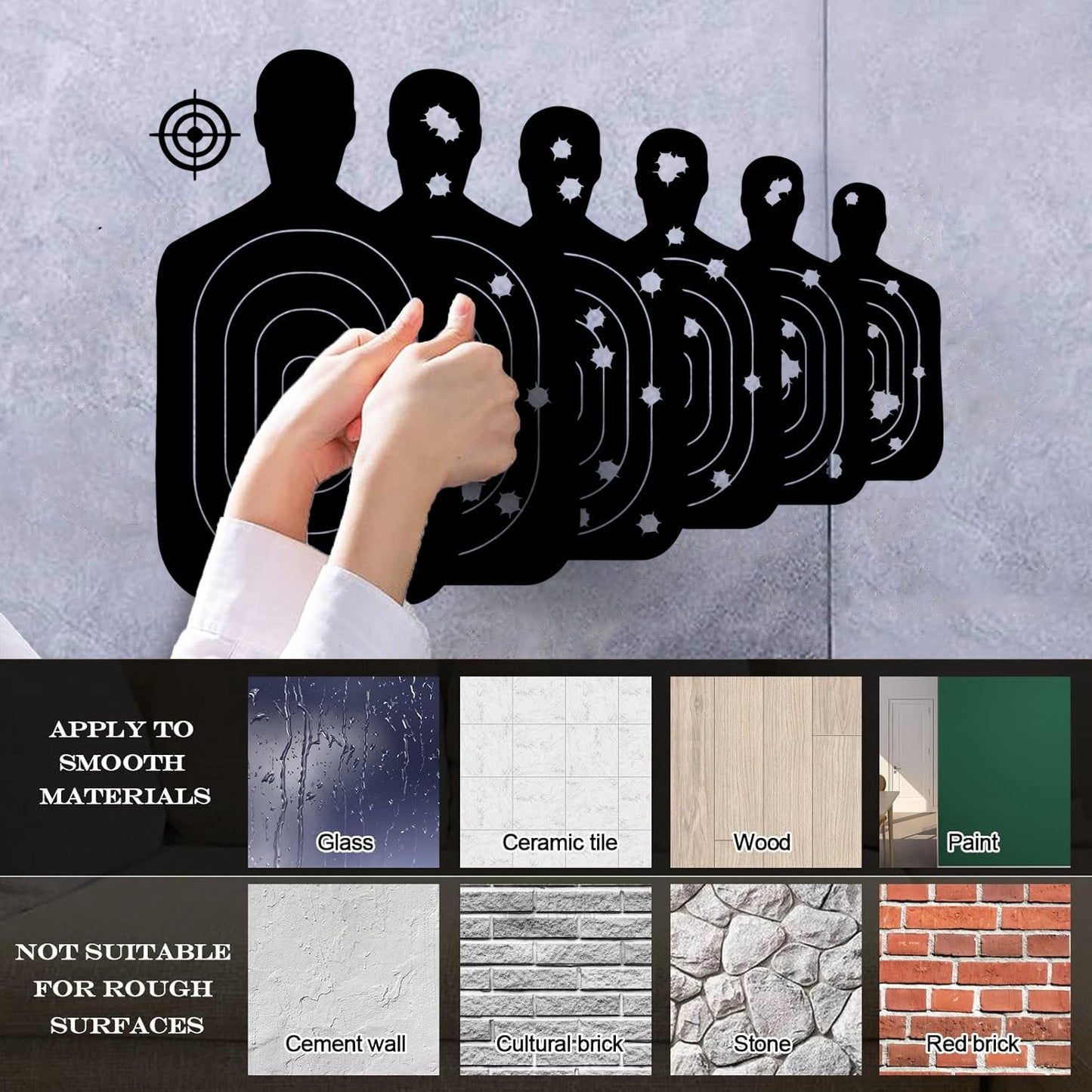 Targets Shooting Game Sport Hunting Club Wall Decals Art Mural Painting