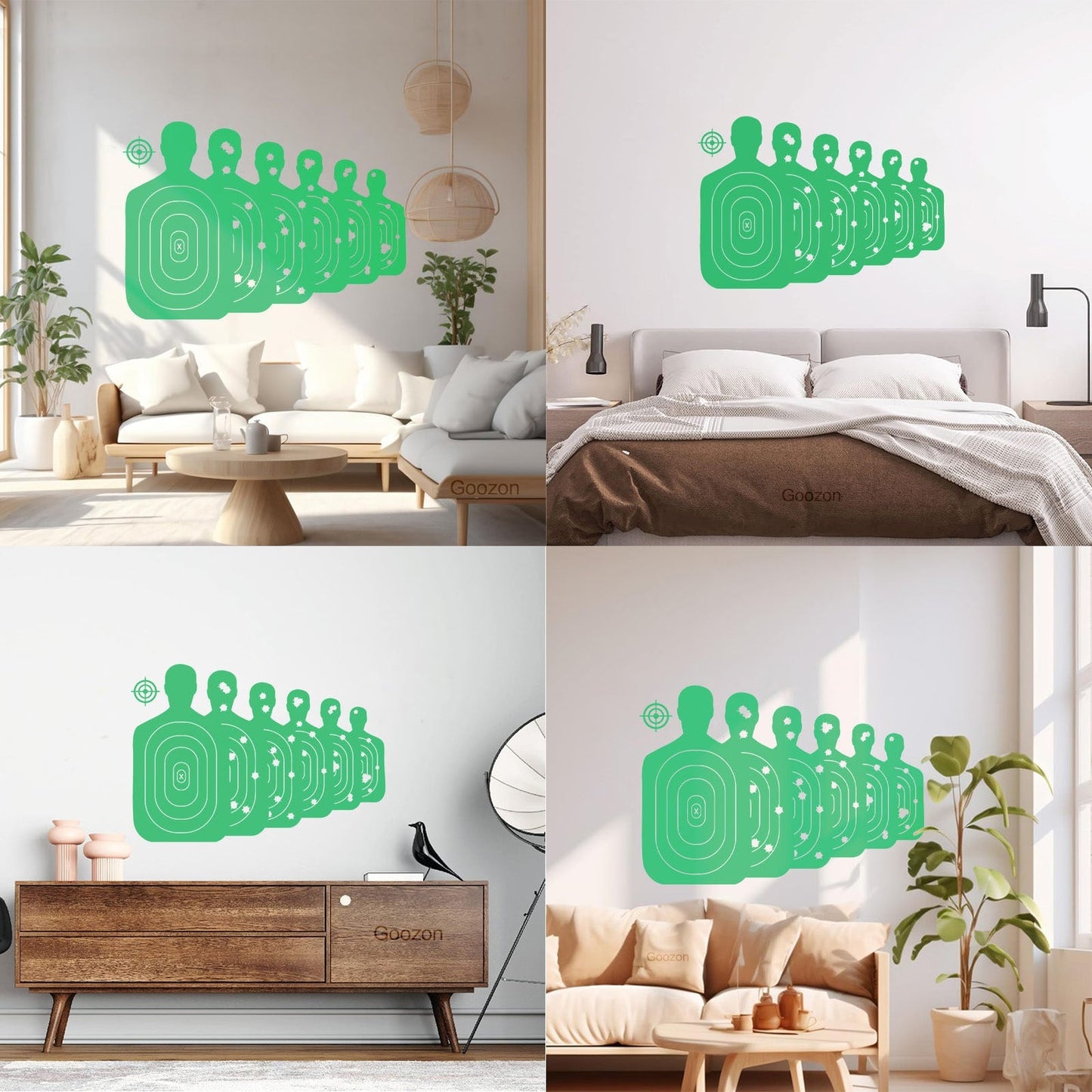 Targets Shooting Game Sport Hunting Club Wall Decals Art Mural Painting