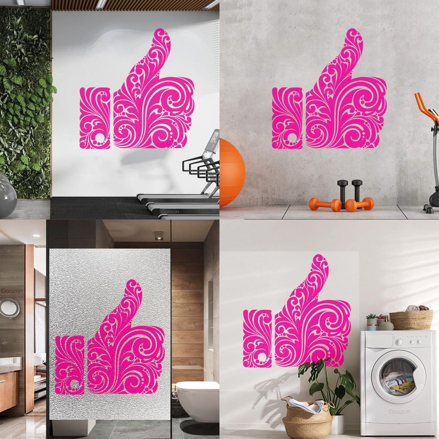 Fine Carving Stickers Thumb Like Ok Social Networks Geek Art Decoration