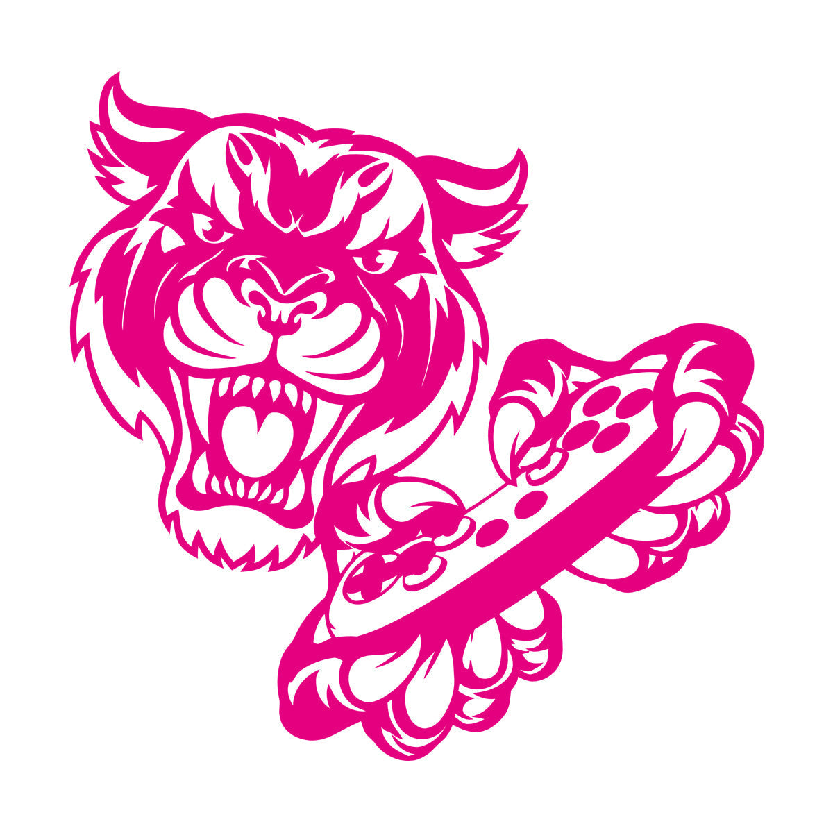 Wall Stickers Tiger Head Game Joystick Video Game Wall Beautification