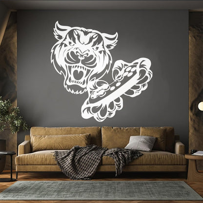 Wall Stickers Tiger Head Game Joystick Video Game Wall Beautification